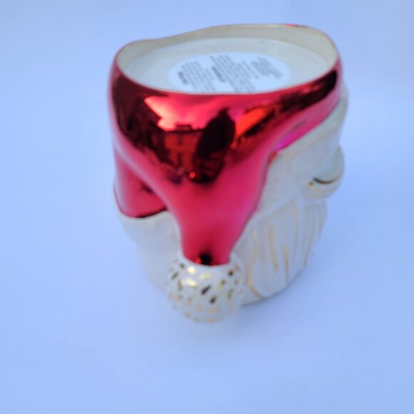 Bath & Body Works SANTA CLAUS HEAD 3-WICK Candle Holder PEDESTAL Christmas 2021 - Picture 6 of 7
